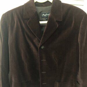 100% cotton velvet blazer